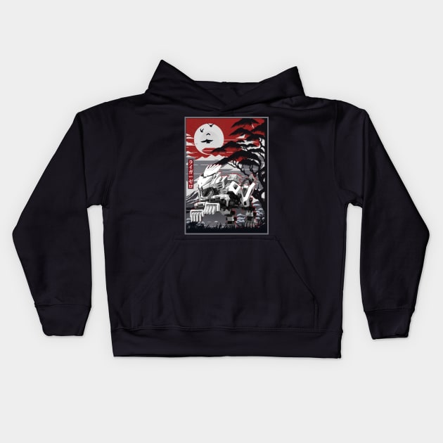 Japan splash zoids Kids Hoodie by NekerArt